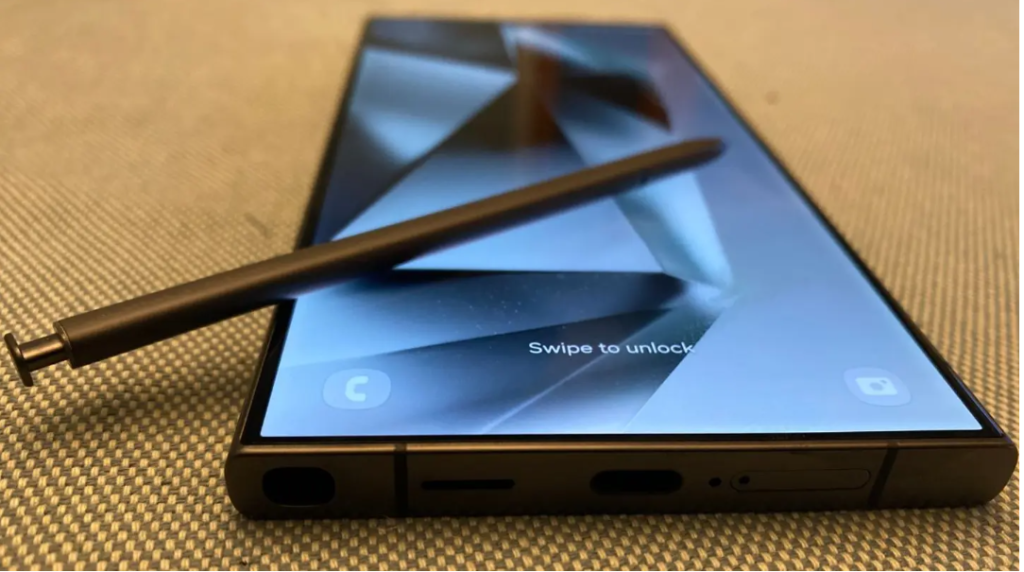 Samsung Galaxy S24 Ultra with S Pen stylus