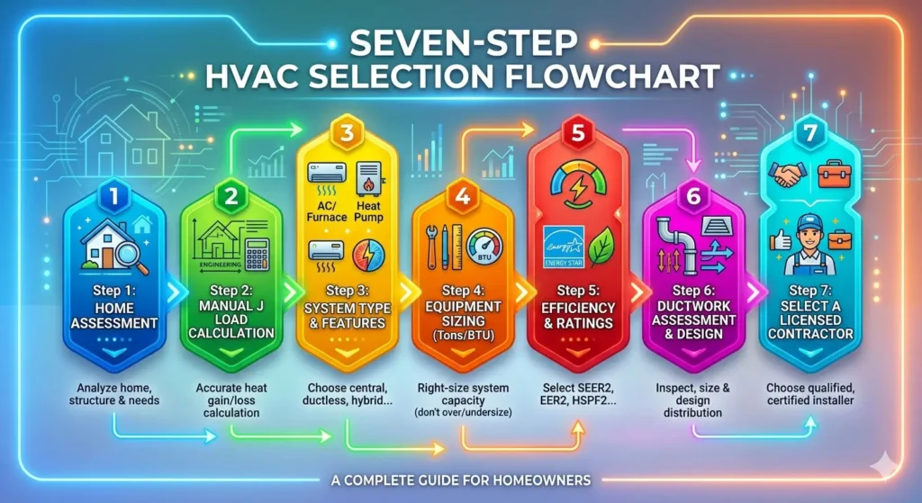 Steps for choosing the right HVAC system for a home